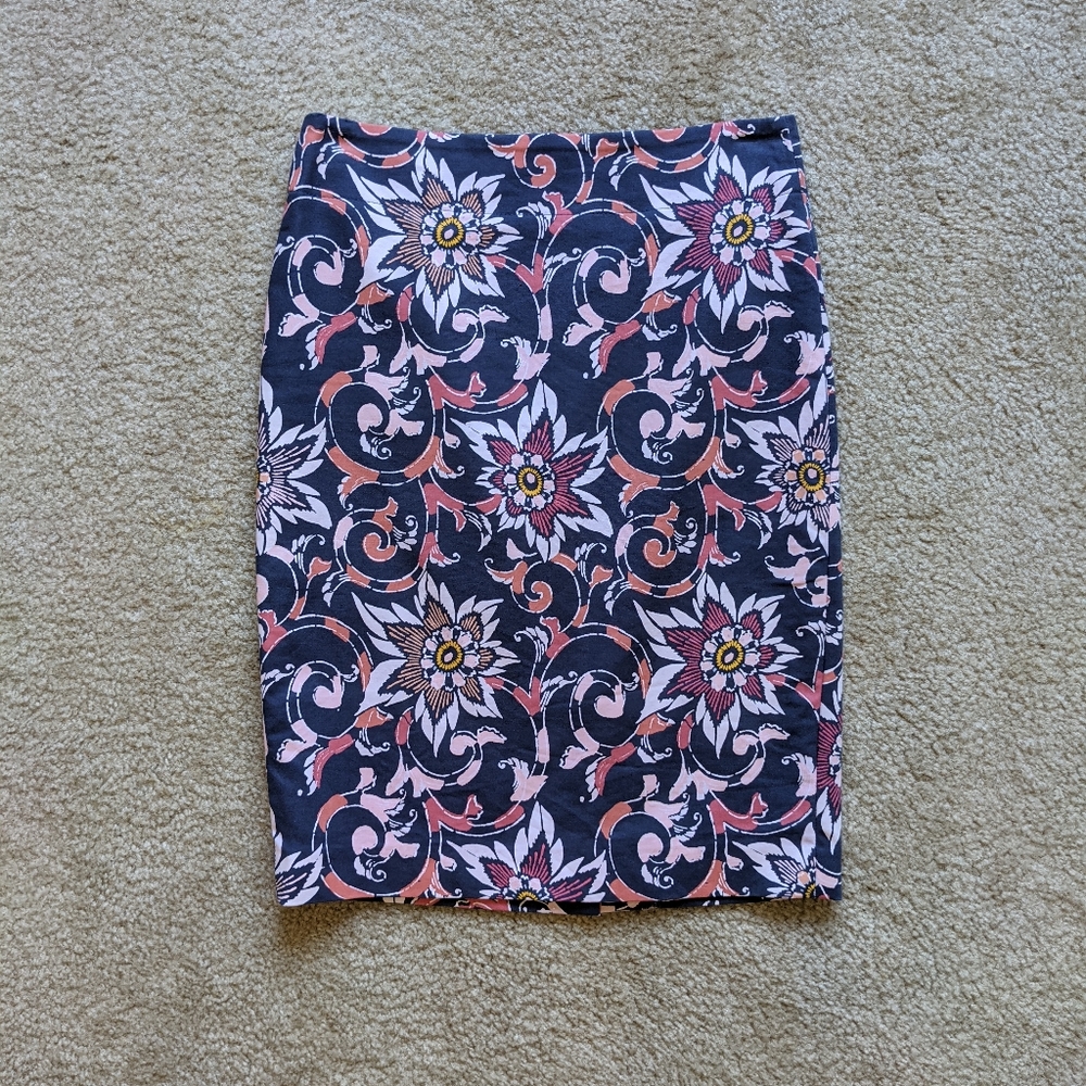 Floral Pencil Skirt